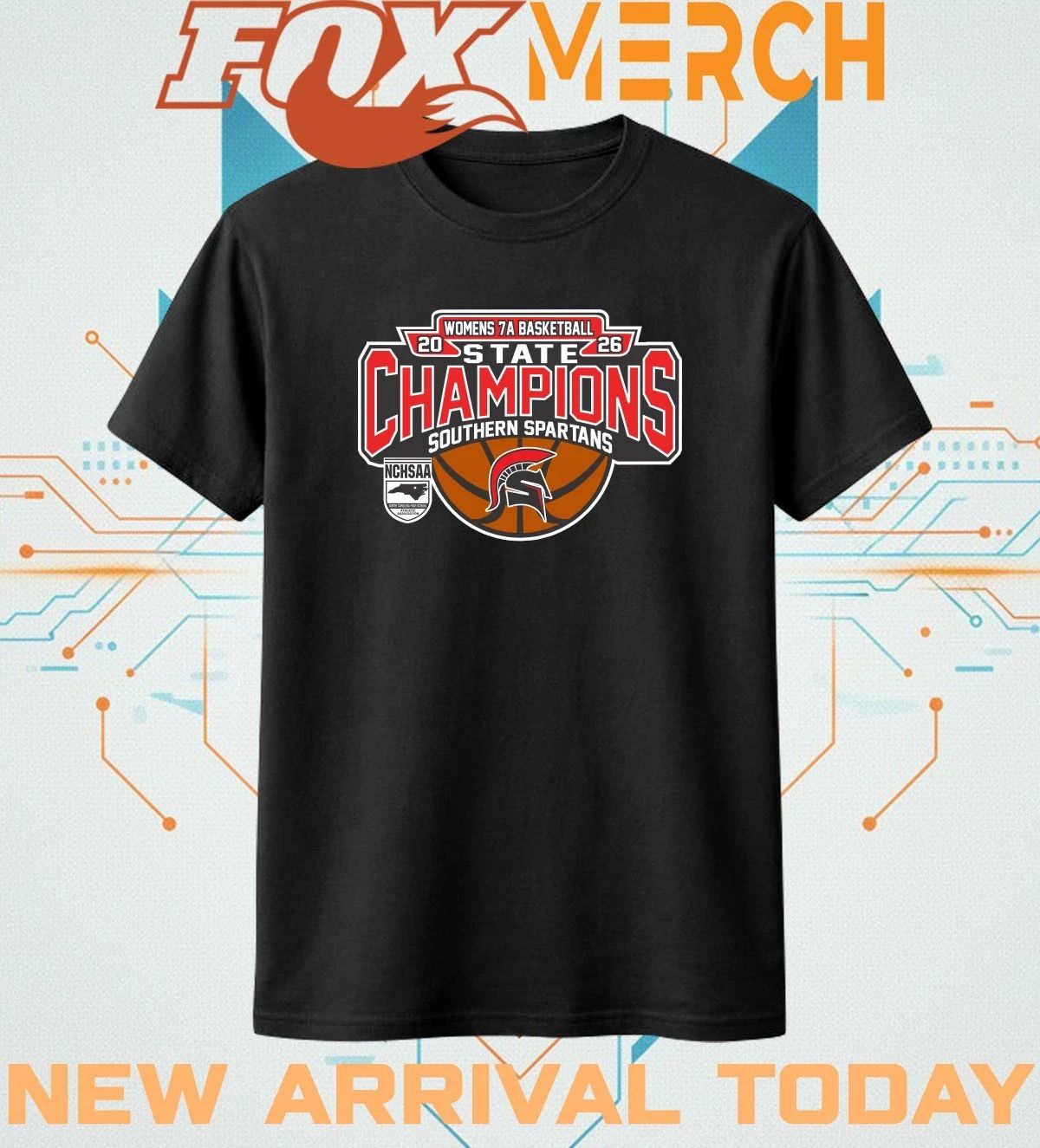 Southern Spartans 2026 Women’s 7A Basketball State Champions t-shirt