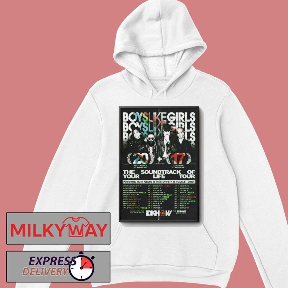Boyslikegirls The Soundtrack Of Your Life 2026 Tour Poster shirt