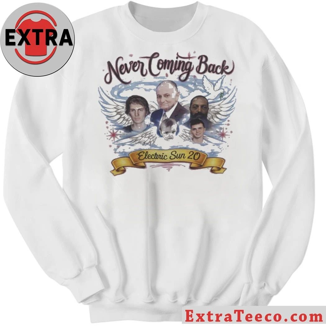 Never Coming Back Electric Sun 20 Shirt