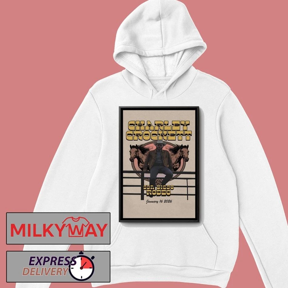Charley Crockett Jan 16 2026 Petco Park San Diego CA Poster shirt