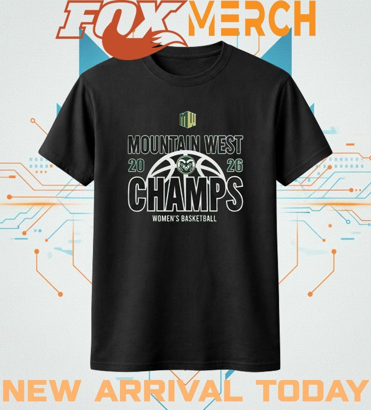 Colorado State WBB 2026 Mountain West Women’s Basketball Champions t-shirt