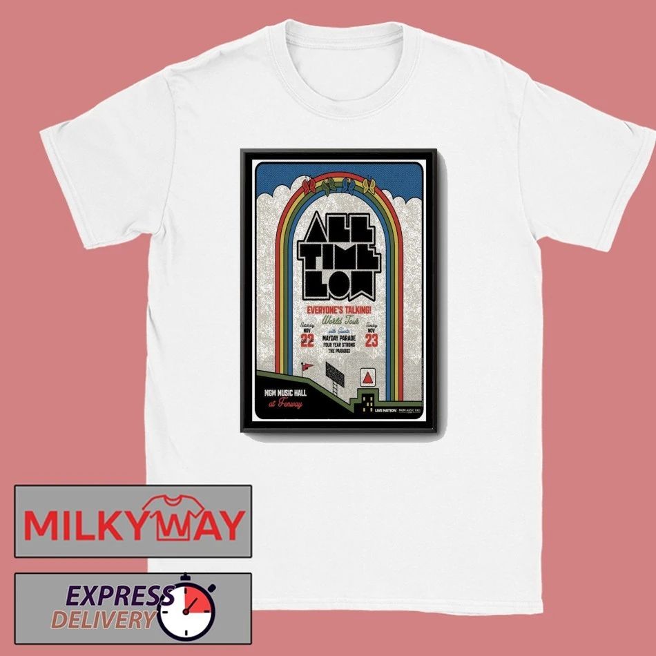 All Time Low New York November 24 2025 Poster shirt