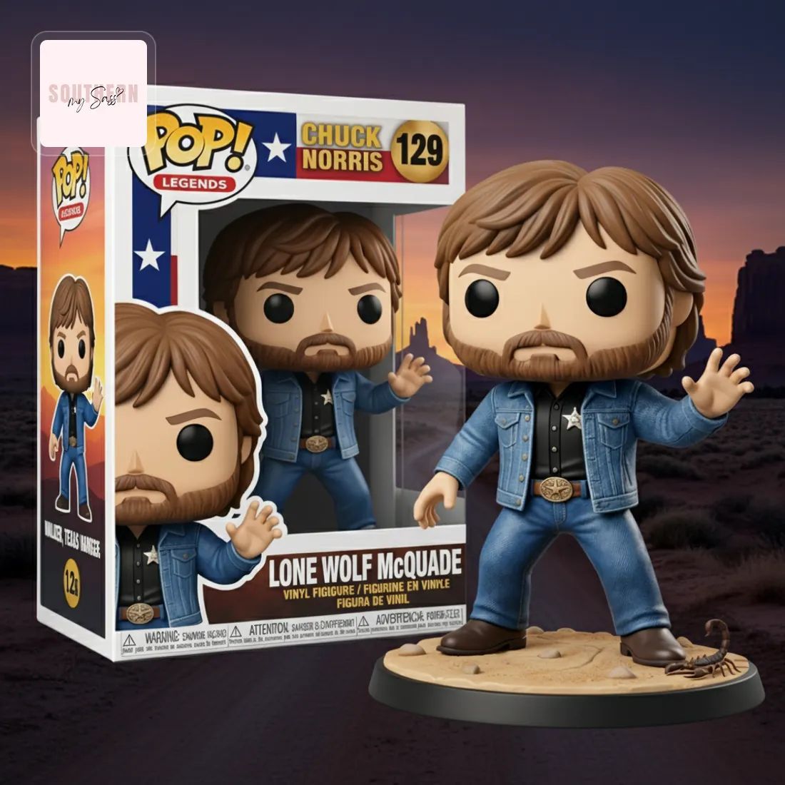 Chuck Norris Lone Wolf McQuade Pop! Legends Pop Figure Doll