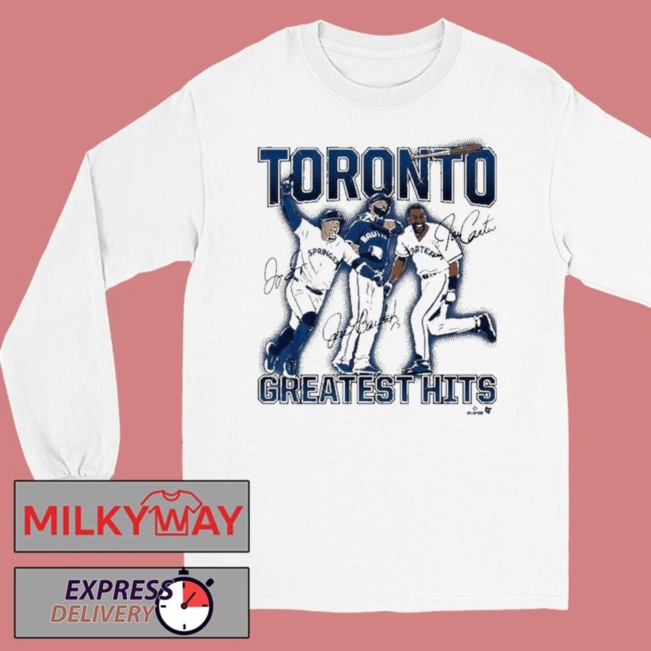 Joe Carter, Jose Bautista, & George Springer Toronto’s Greatest Hits Shirt