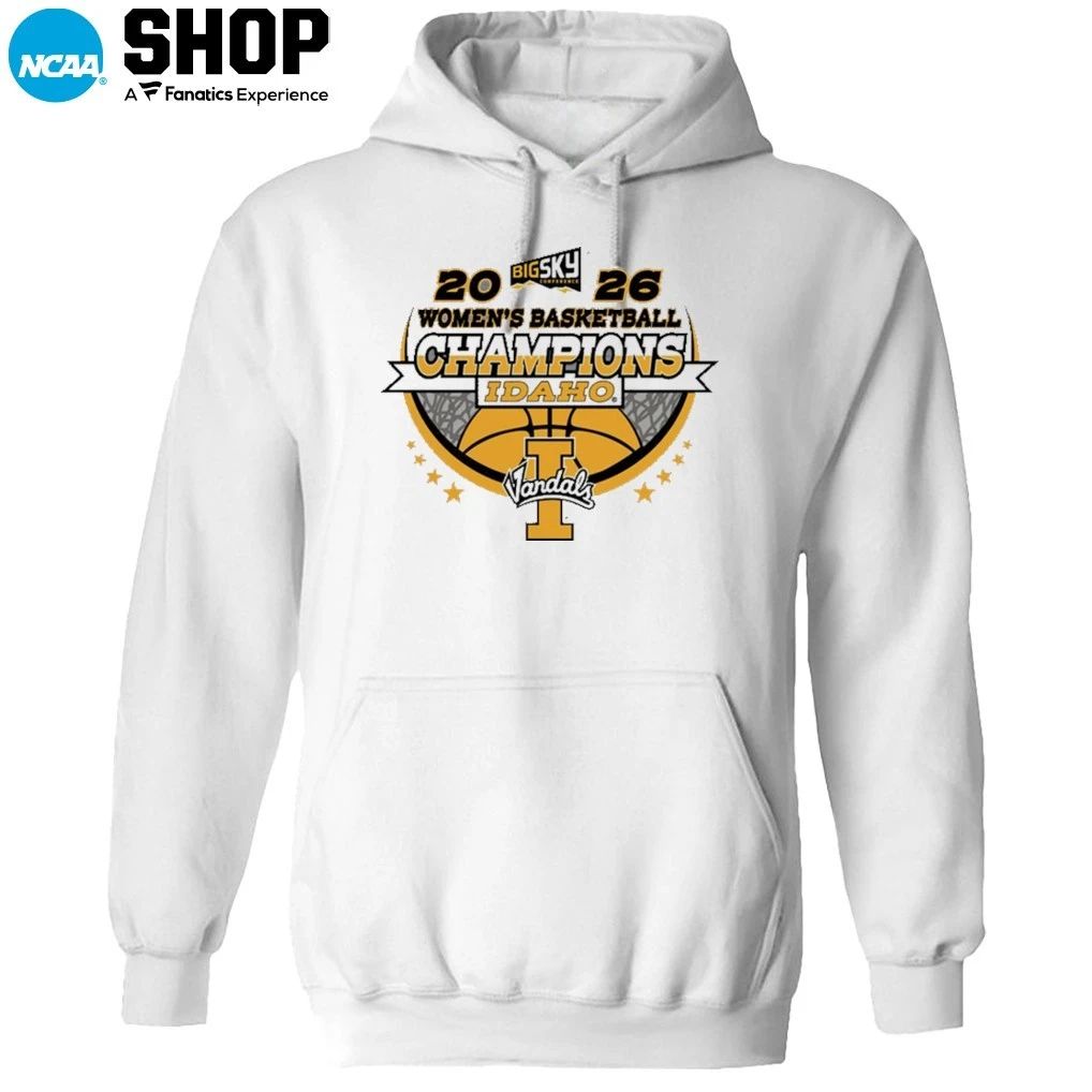 Idaho Vandals Women’s Basketball 2026 Big Sky Conference Champions Locker Room T-Shirt