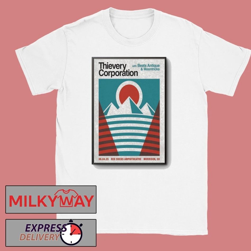 Thievery Corporation 06.04.2026 Red Rocks Poster shirt