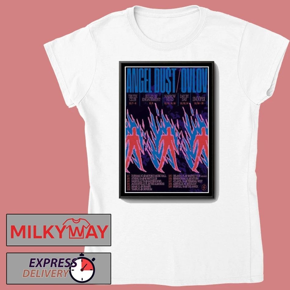 Angel Dust Ovlov November Shows 2025 Poster shirt