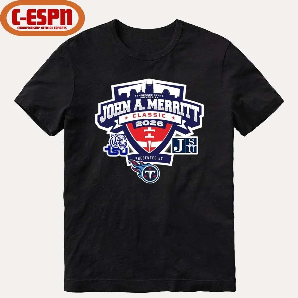Jackson State Tigers vs Tennessee State Tigers 2026 John A. Merritt Classic Shirt