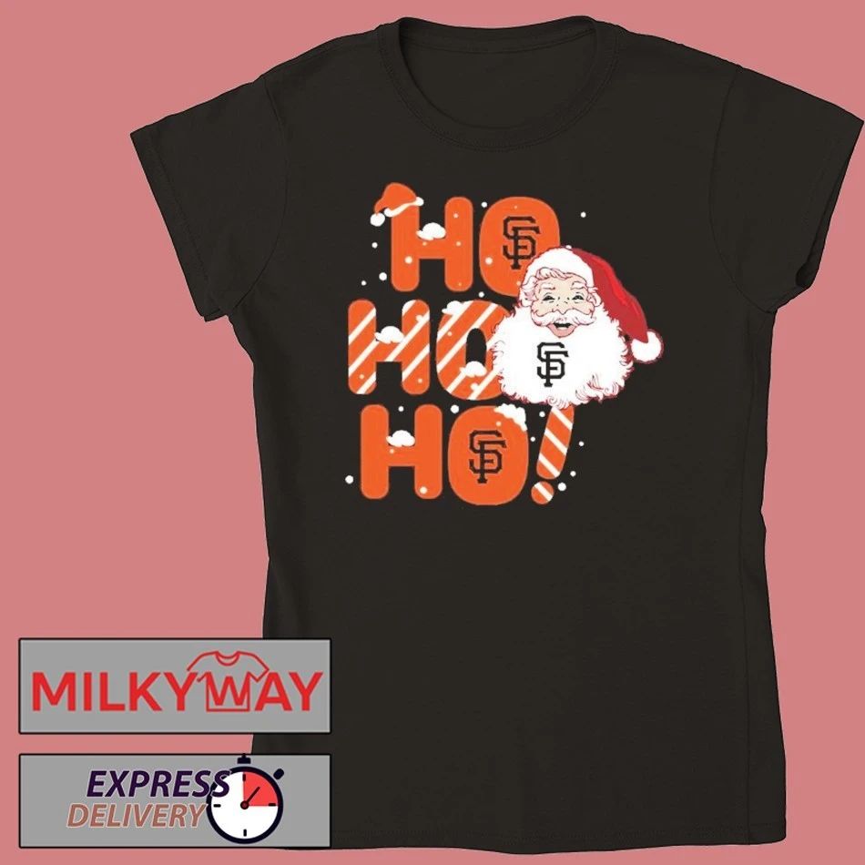 2025 San Francisco Giants Christmas Santa Ho Ho Ho Shirt