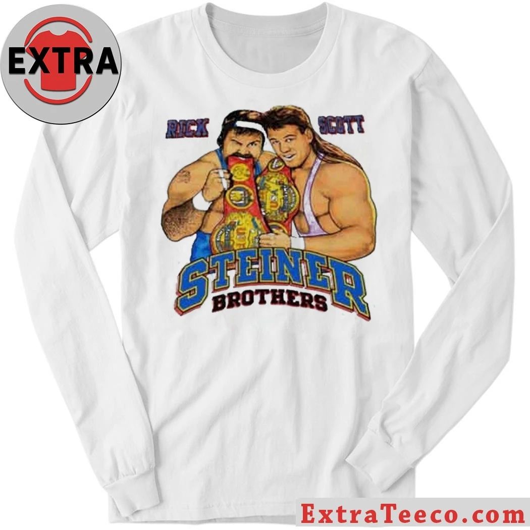 The Steiner Brothers Rick and Scott Retro Wrestling T-Shirt