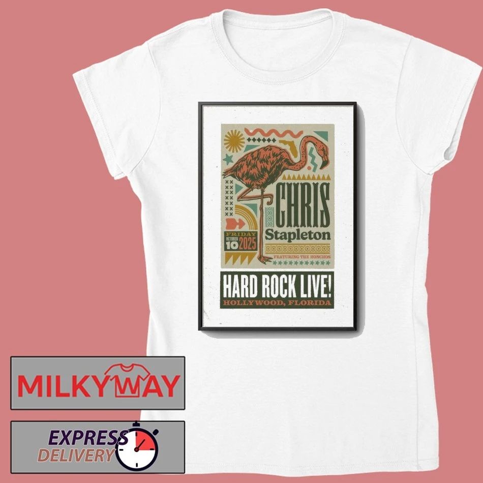 Chris Stapleton October 10 2025 Hollywood FL Poster shirt