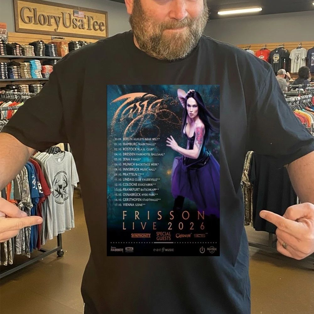 Tarja Turunen Frisson Live 2026 Poster Shirt