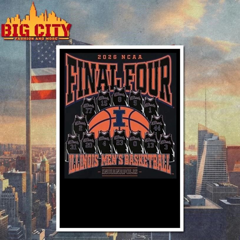 Illinois Basketball 2026 Final Four Graphic Shirt