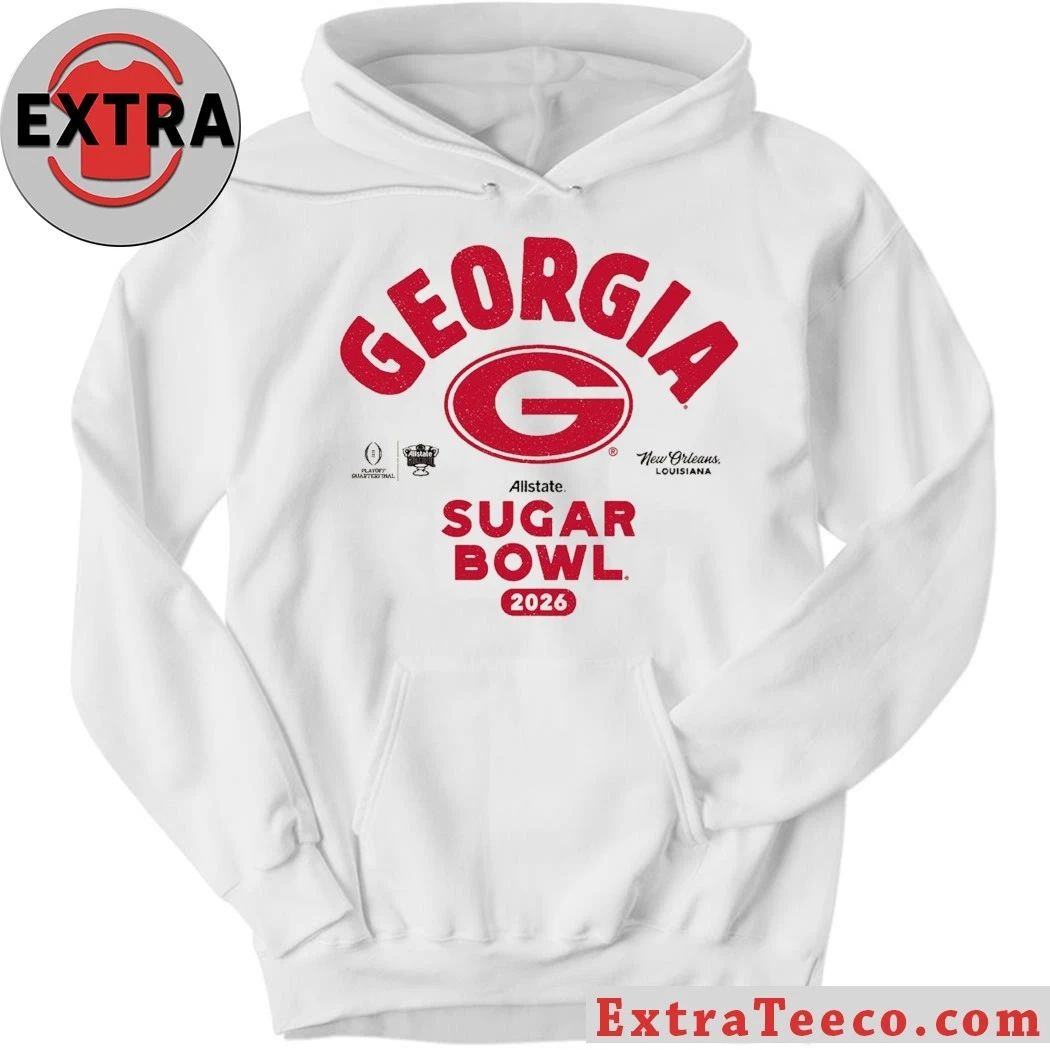 The Georgia Bulldogs will play in the 2026 Allstate Sugar Bowl, a College Football Playoff quarterfinal game, at Caesars Superdome in New Orleans, Louisiana on January 1, 2026 Shirt