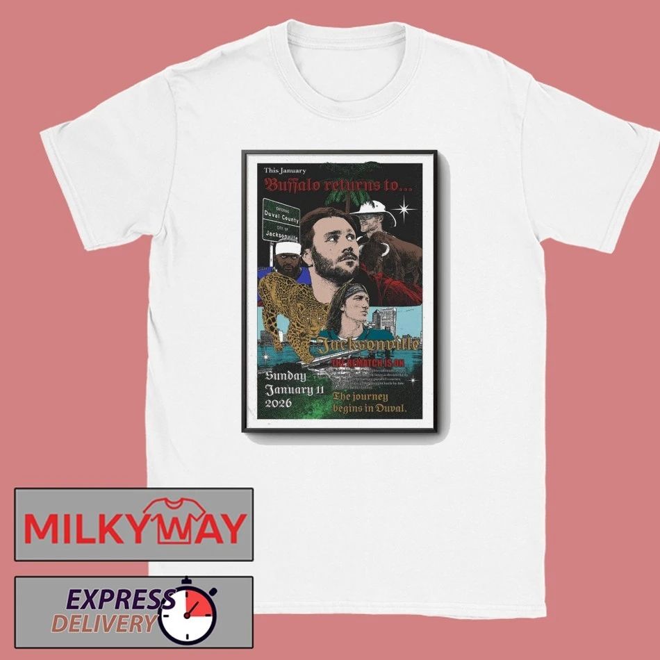 Jacksonville Jan 11 2026 Poster The Journey Begins In Duval shirt