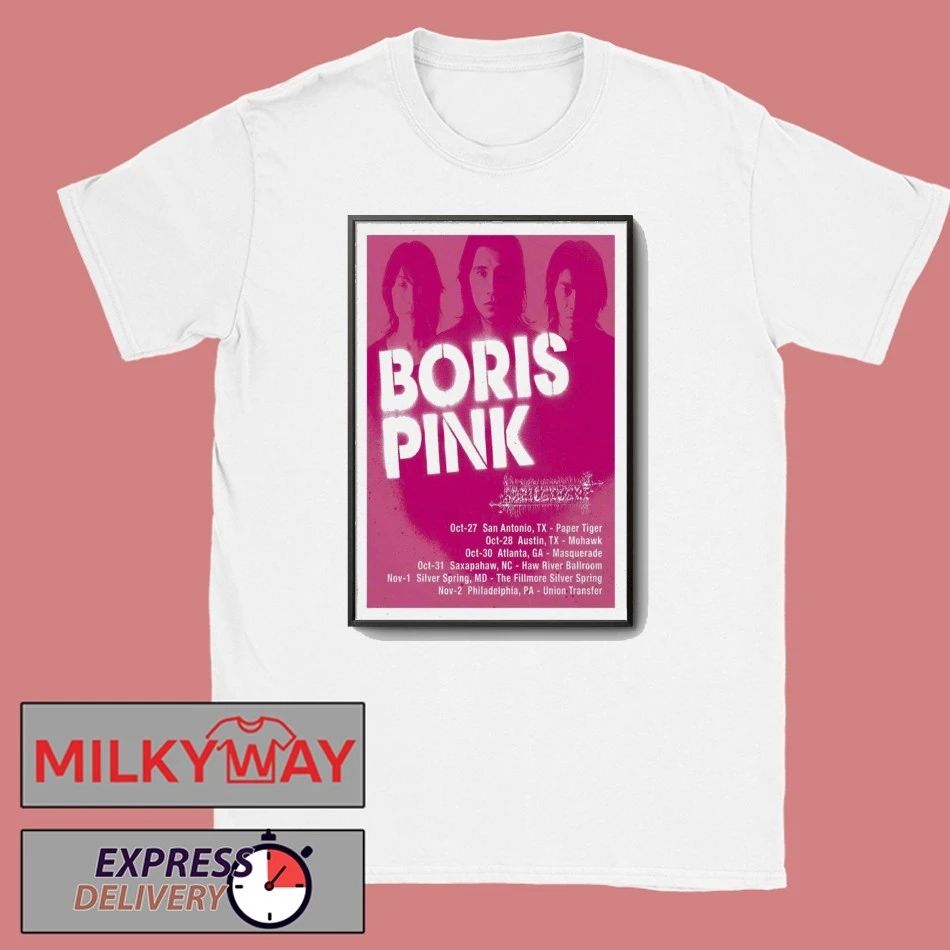 Poster Boris Pink 20th Anniversary 2025 Shows shirt