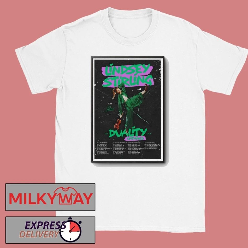 Lindsey Stirling 2026 Duality Untamed Tour Summer Poster shirt