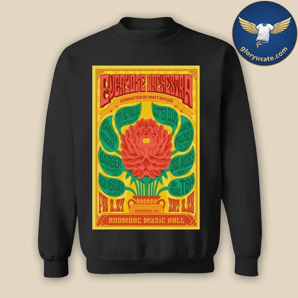 Everyone Orchestra Ardmore, PA February 27-28 2026 Concert Poster Shirt