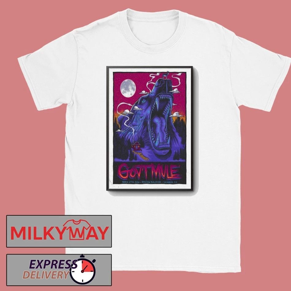 Gov’t Mule Denver CO March 27 2026 Poster shirt