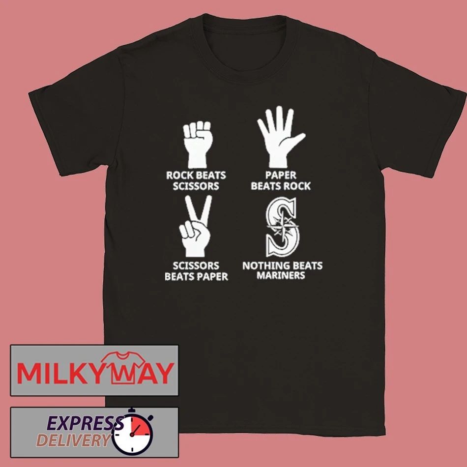 Seattle Mariners Paper Beats Rock T-Shirt