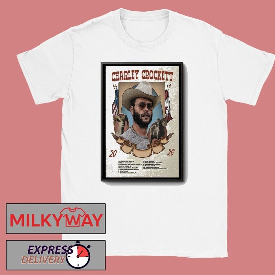 Charley Crockett Tour 2026 Poster shirt