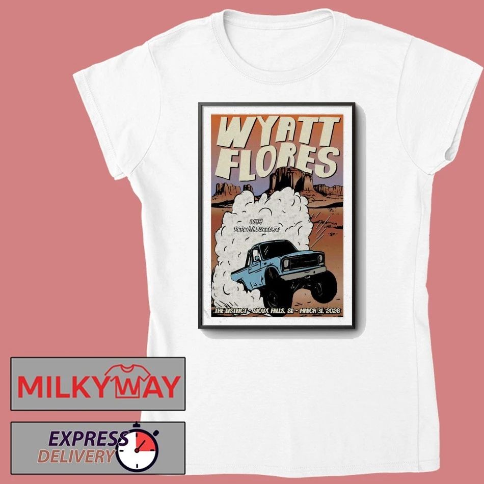 Wyatt Flores 2026 Drive All Night Tour Poster shirt