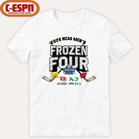 2026 NCAA DI Men’s Hockey Frozen Four – 4 Teams T-Shirt