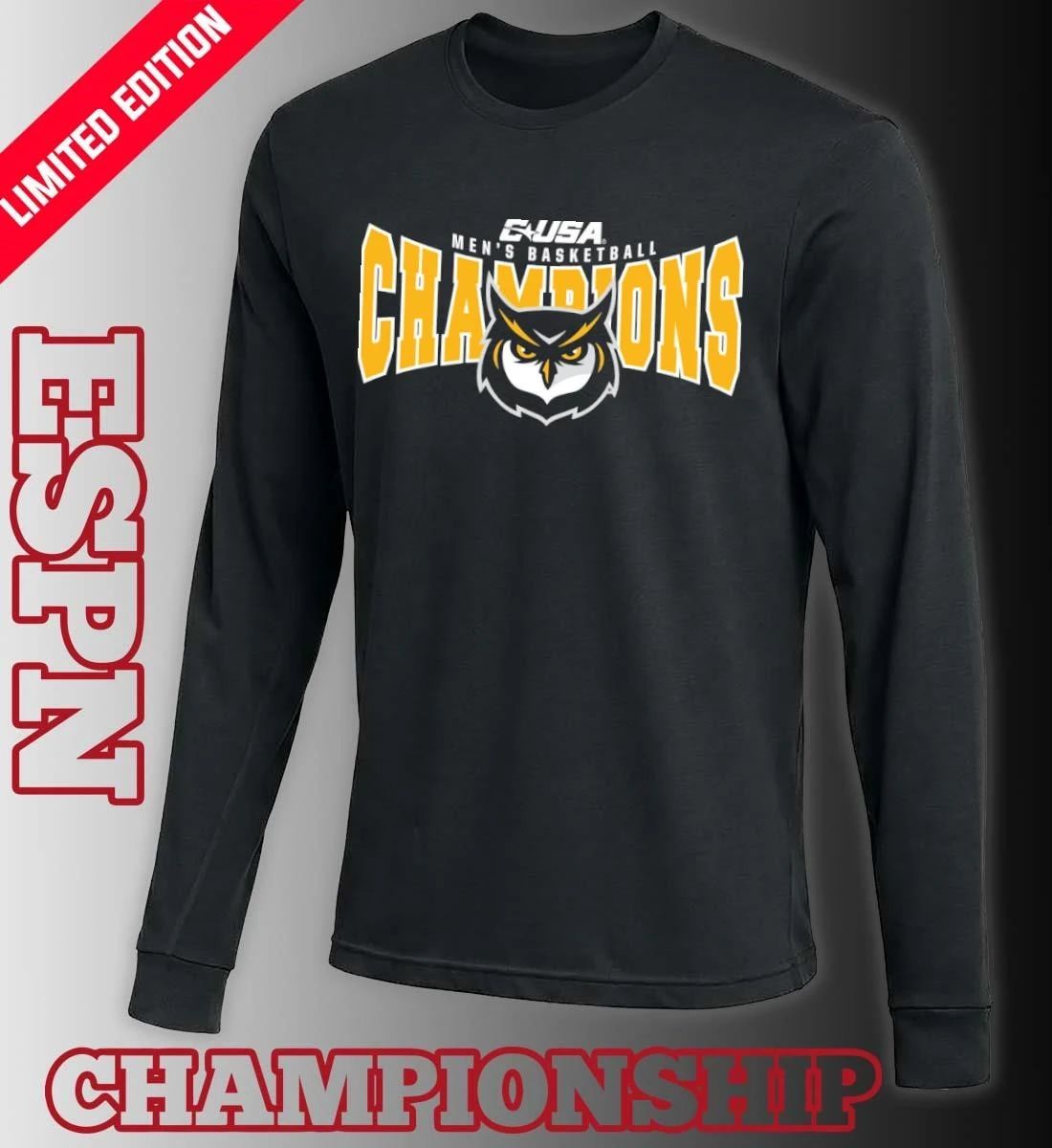 C-USA Men’s Basketball Champions 2026 KSU Owls T-Shirt