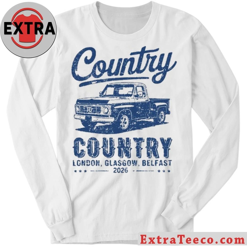 Original Country To Country 2026 Tour London Glasgow, Belfast T-Shirt