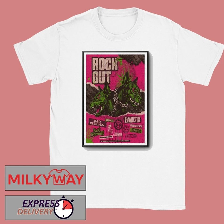 POSTER Rockout Apr 25 2026 Santiago De Chile Signed shirt