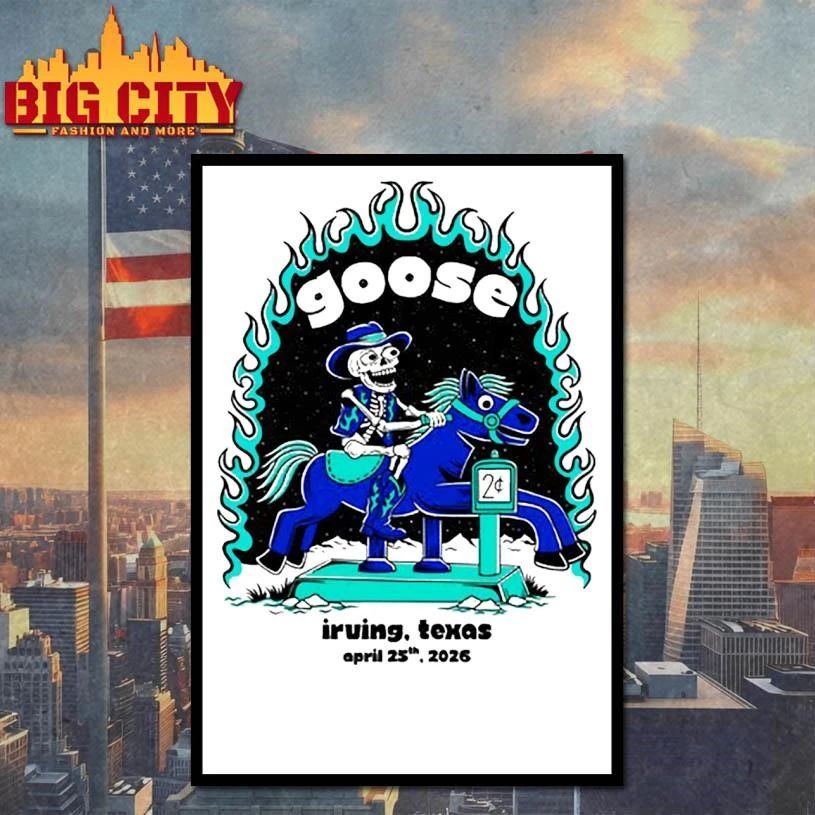 Goose Irving TX 4-25-2026 Tour Graphic Shirt