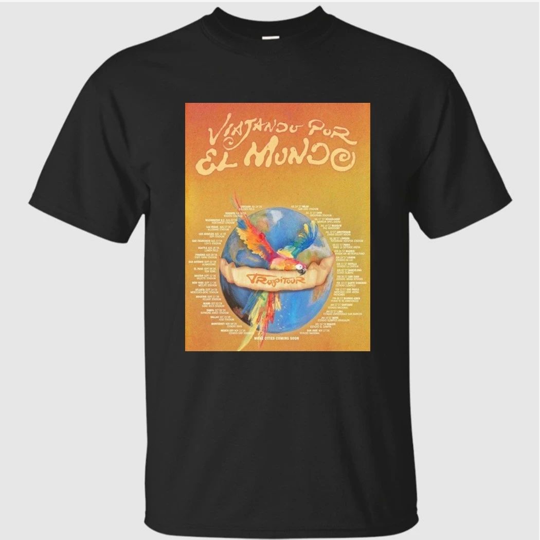 Karol G Viajando Por El Mundo Tropi Tour 2026 Kick Off In Chicago On July 24th Poster Shirt