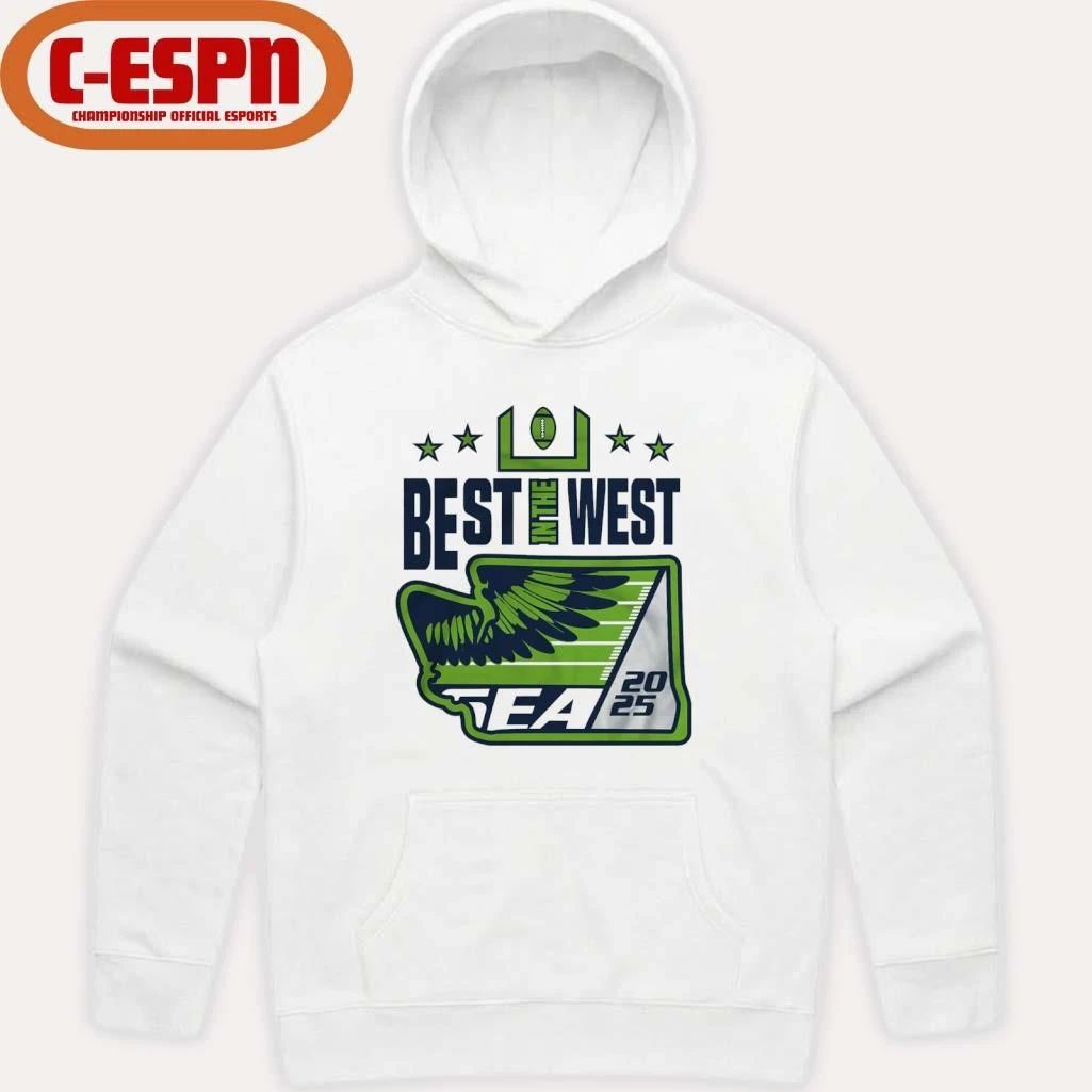 Best In the West 2025 Seattle Football T-Shirt