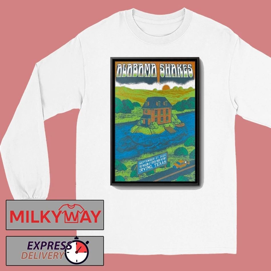 Alabama Shakes 2Sept 27 2025 Irving Texas New Poster shirt