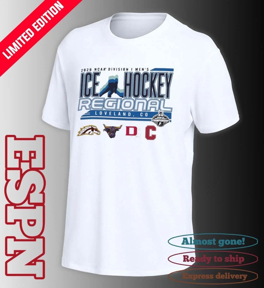 Loveland, CO 2026 NCAA DI Men’s Ice Hockey Regional Shirt