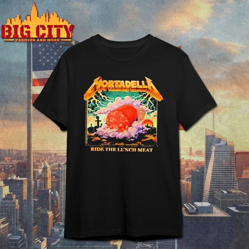 Mortadella Ride The Lunch Meat Italian Food Funny T-shirt
