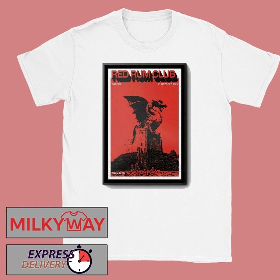 Red Rum Club October 1, 2025 Tramshed, Cardiff, UK Poster shirt