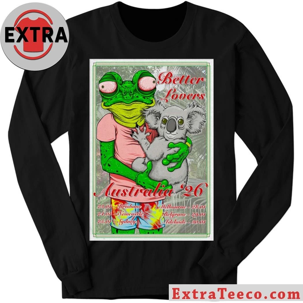 2026 Better Lovers Australia Tour Poster T-Shirt