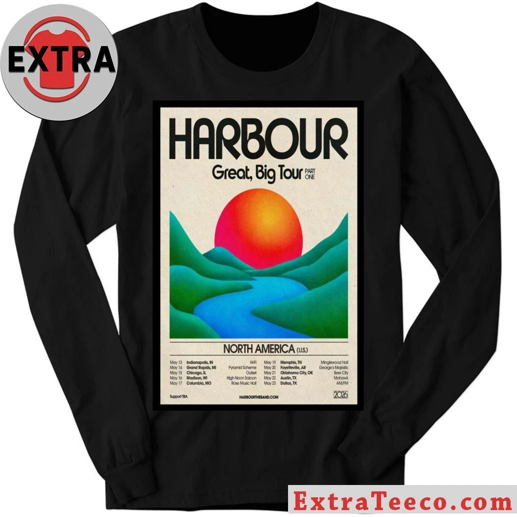 Harbour Band Great Big Tour 2026 Poster Shirt
