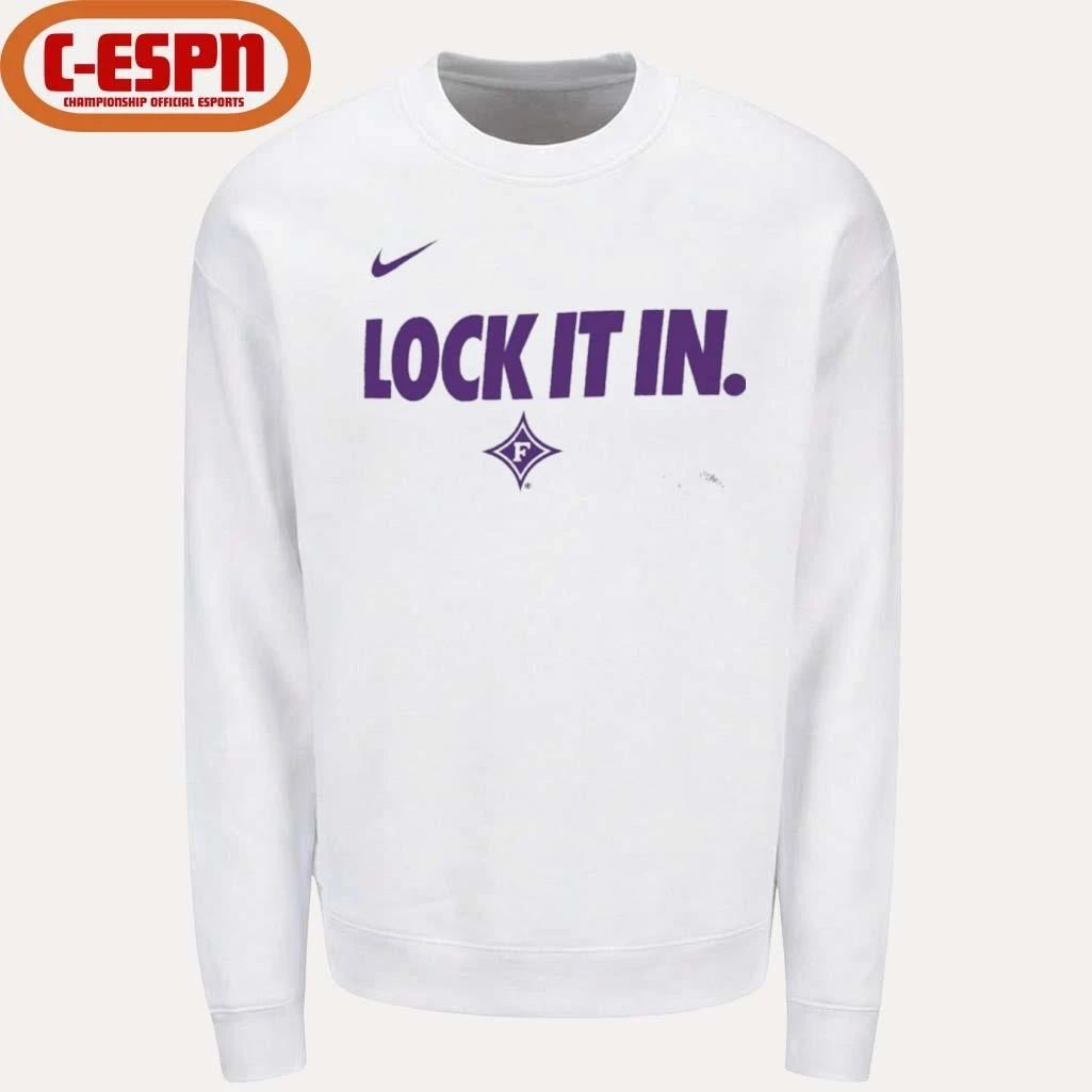 Furman University Basketball Lock It In Bench T-Shirt