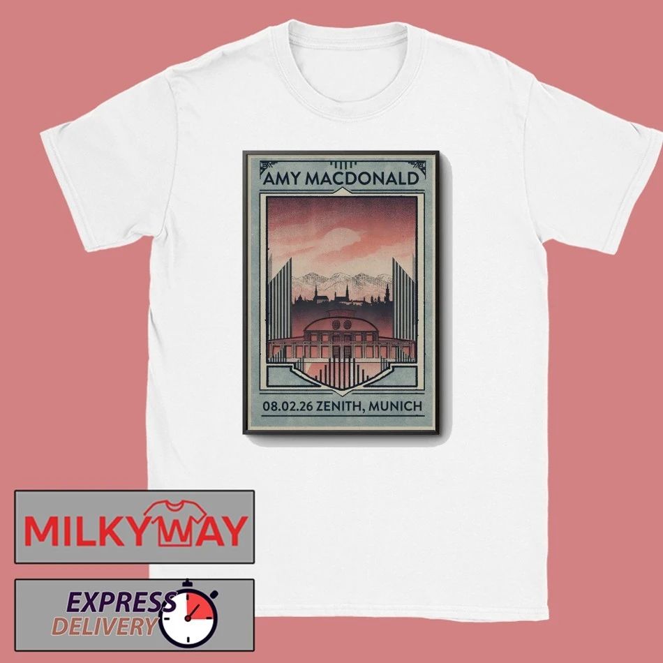 Amy Macdonald Zenith, Munich Feb 8 2026 Poster shirt