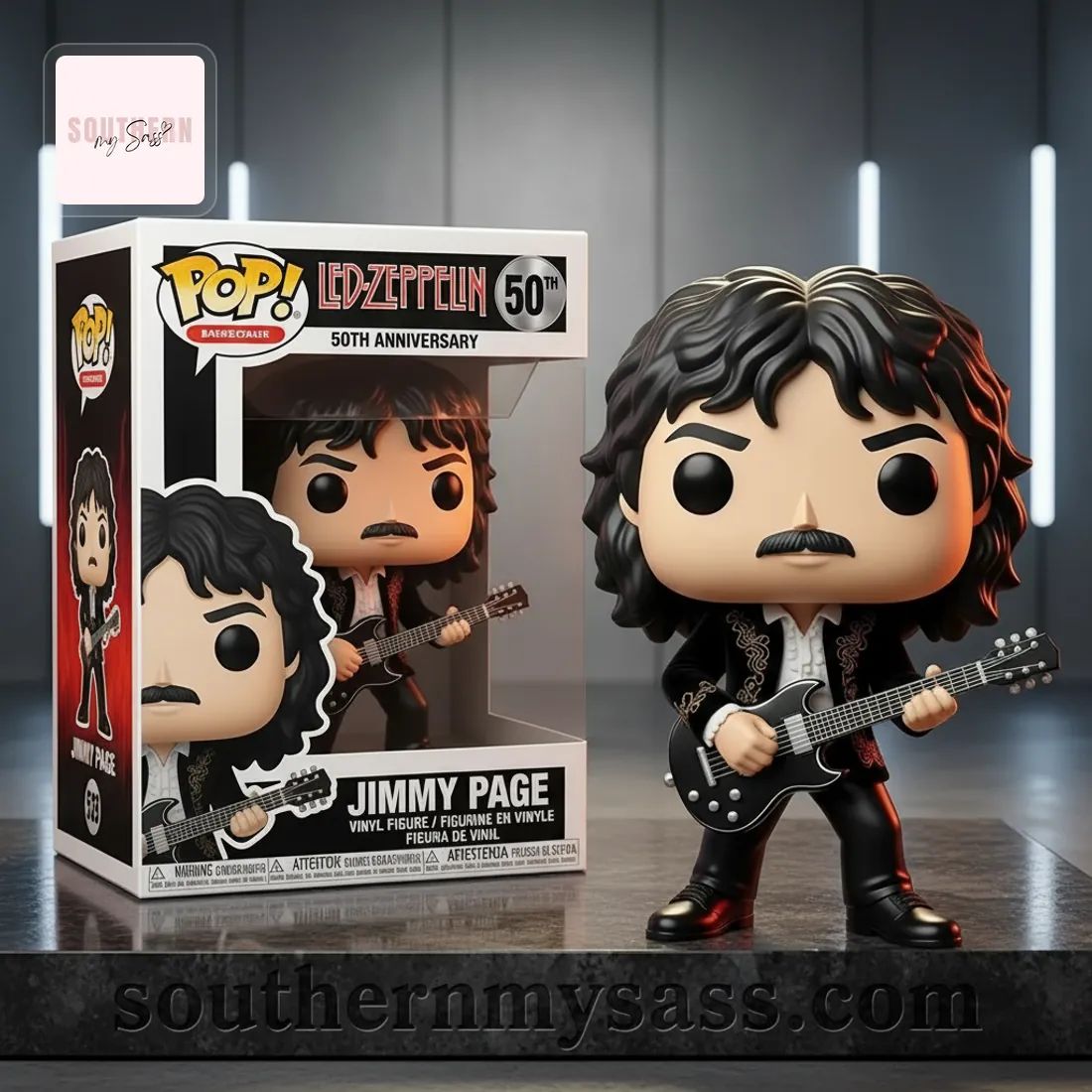 Led Zeppelin Jimmy Page 50th Anniversary Pop Figure Doll