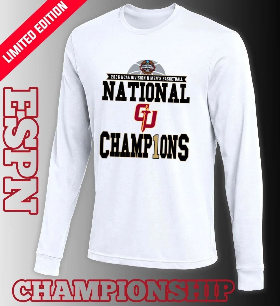 Gannon Golden Knights 2026 NCAA DII Men’s Basketball National Champions Locker Room T-Shirt