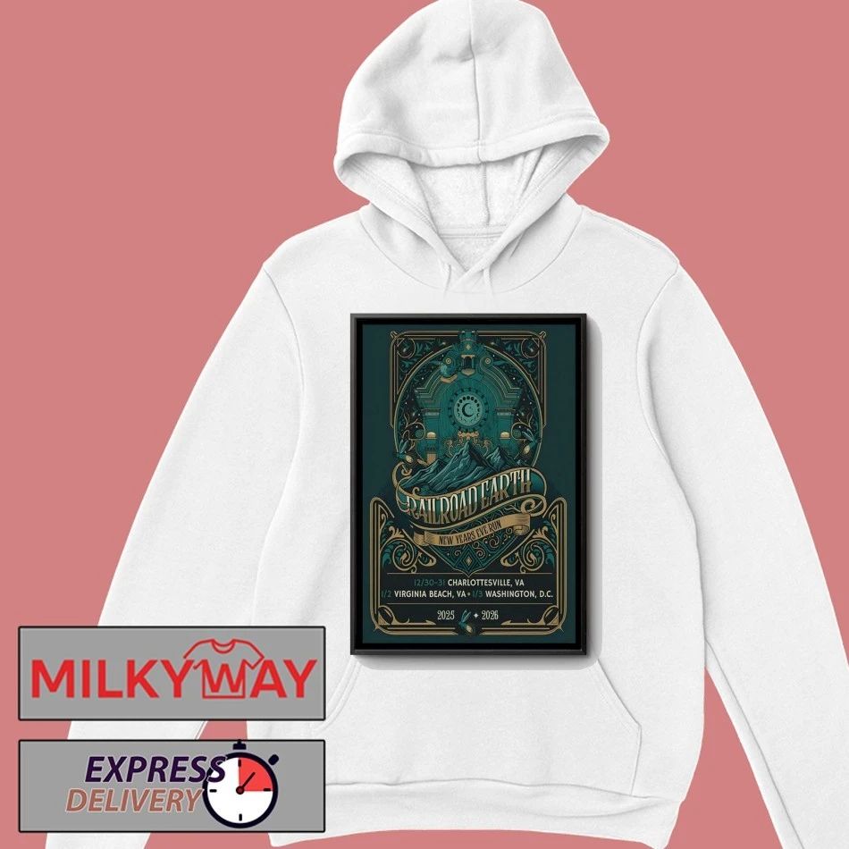 Railroad Earth Charlottesville NYE Dec 30-31 2025 Poster shirt