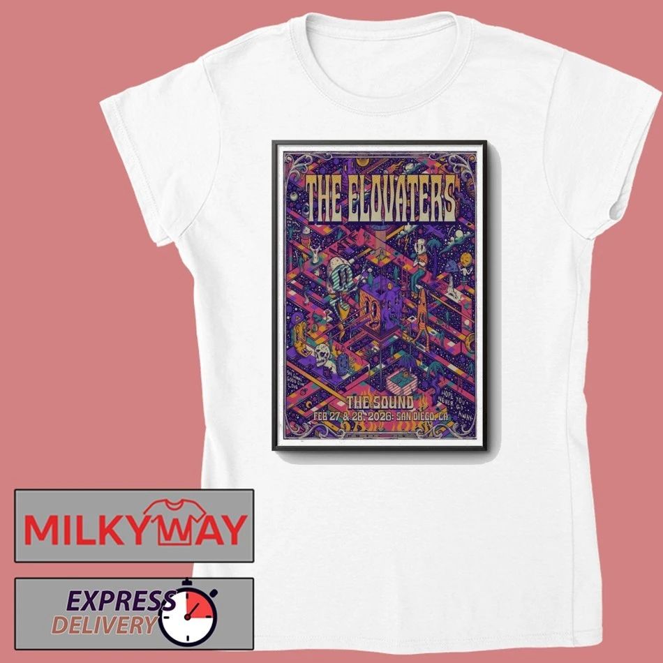 Poster The Elovaters Feb 27 and 2026 San Diego shirt