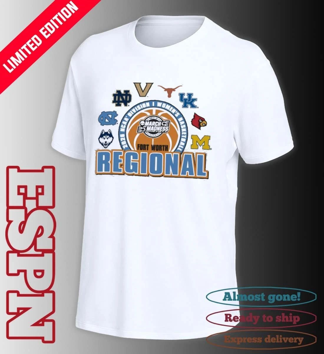 Fort Worth Regional 2026 NCAA DI Women’s Basketball Championship Shirt