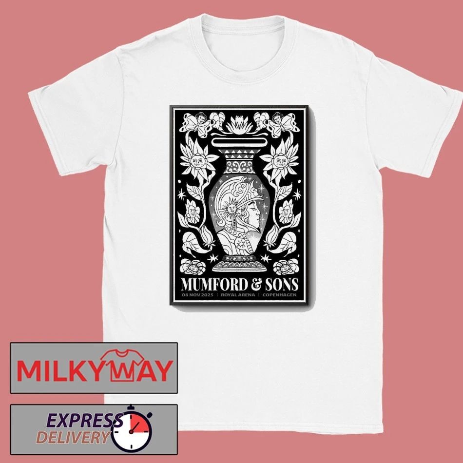 Mumford And Sons In Copenhagen Denmark On Nov 8 2025 Poster shirt