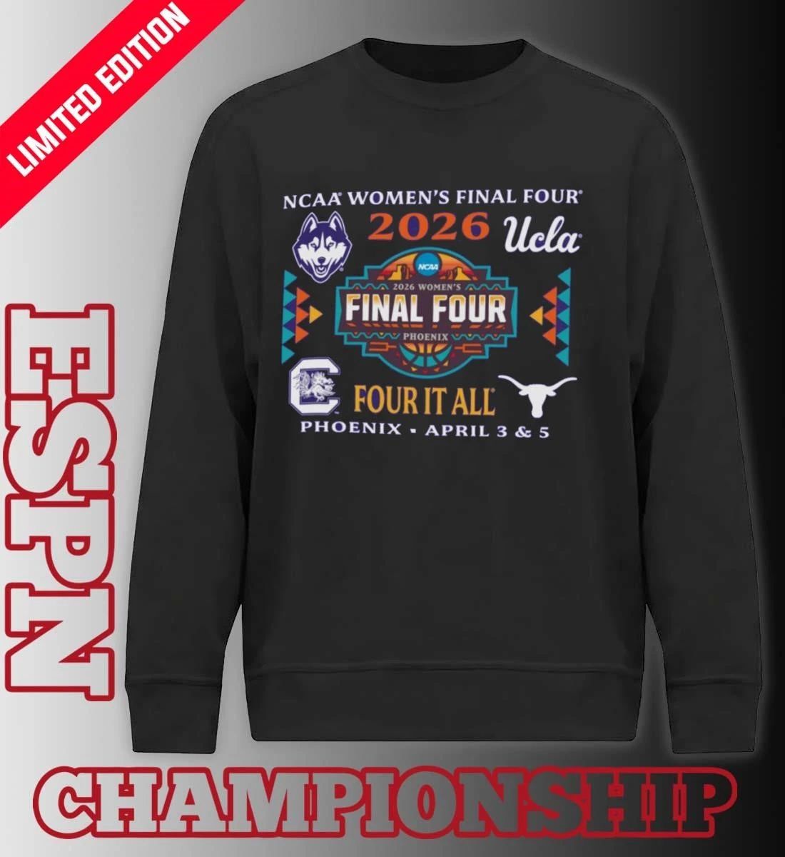 Semifinal Teams 2026 NCAA Women’s Final Four Shirt