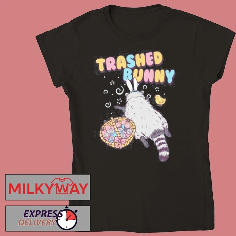 Trashed Bunny Raccoon shirt
