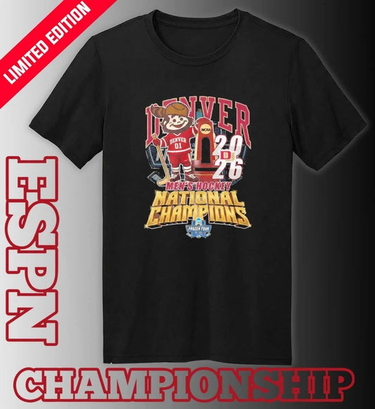 Denver Pioneers Mascot 2026 NCAA Men’s Ice Hockey National Champions Shirt